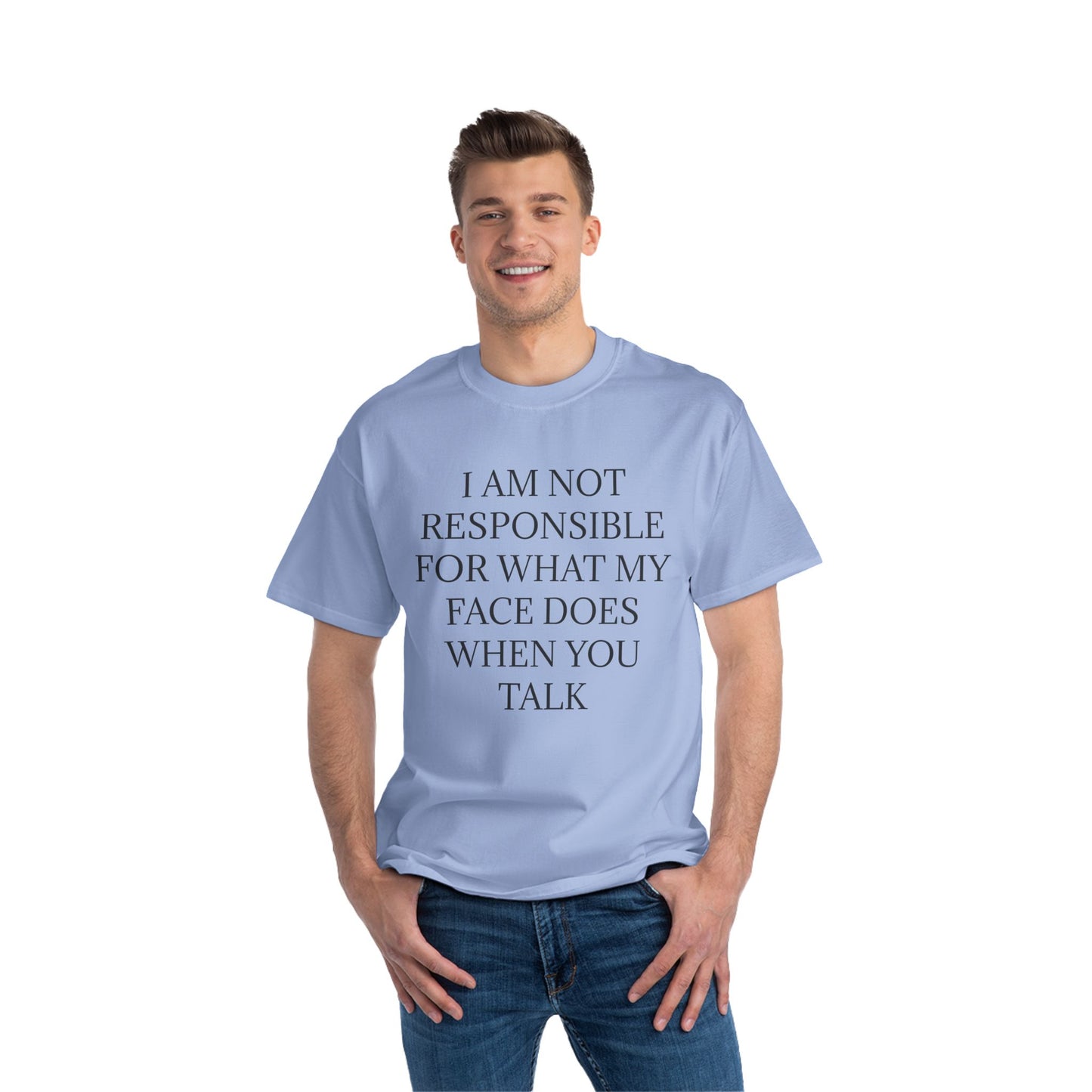 When You Talk Men's Short-Sleeve Crewneck Tee