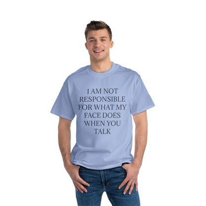When You Talk Men's Short-Sleeve Crewneck Tee