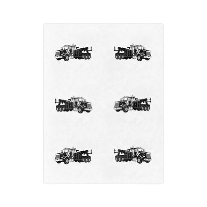 Heavy Tow Truck Velveteen Microfiber Blanket