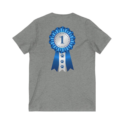 Show Ribbon Unisex Short Sleeve V-Neck Tee