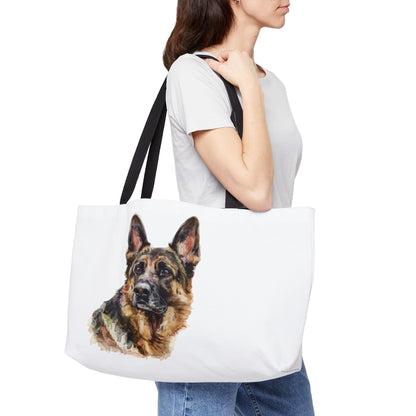 German Shepherd Head Weekender Tote Bag