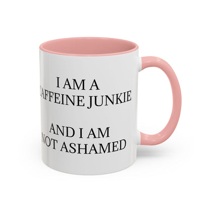 Caffeine Junkie 2-Tone Coffee Mug