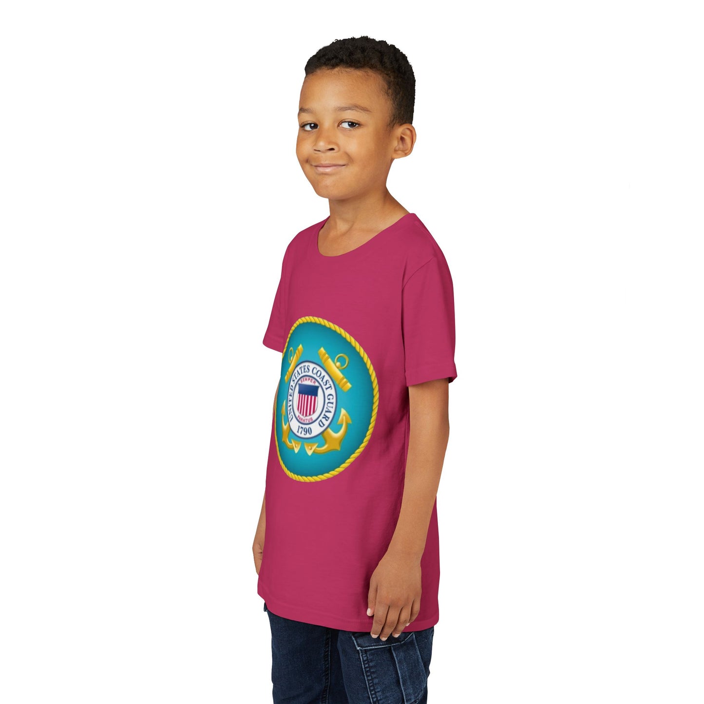 US Coast Guard Youth Unisex Short Sleeve Crewneck Tee