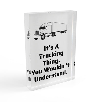 Trucking Thing Acrylic Photo Block