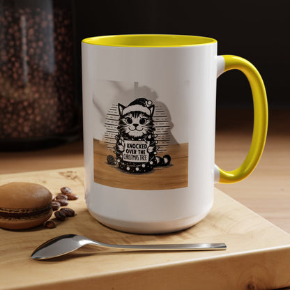 Naughty Cat 2-Tone Coffee Mug