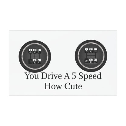 5 Speed How Cute Indoor/Outdoor Magnet