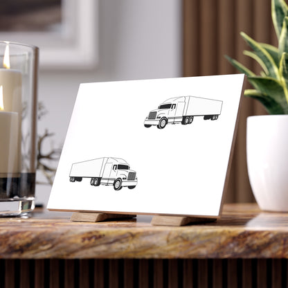 Semi Truck Ceramic Photo Tile