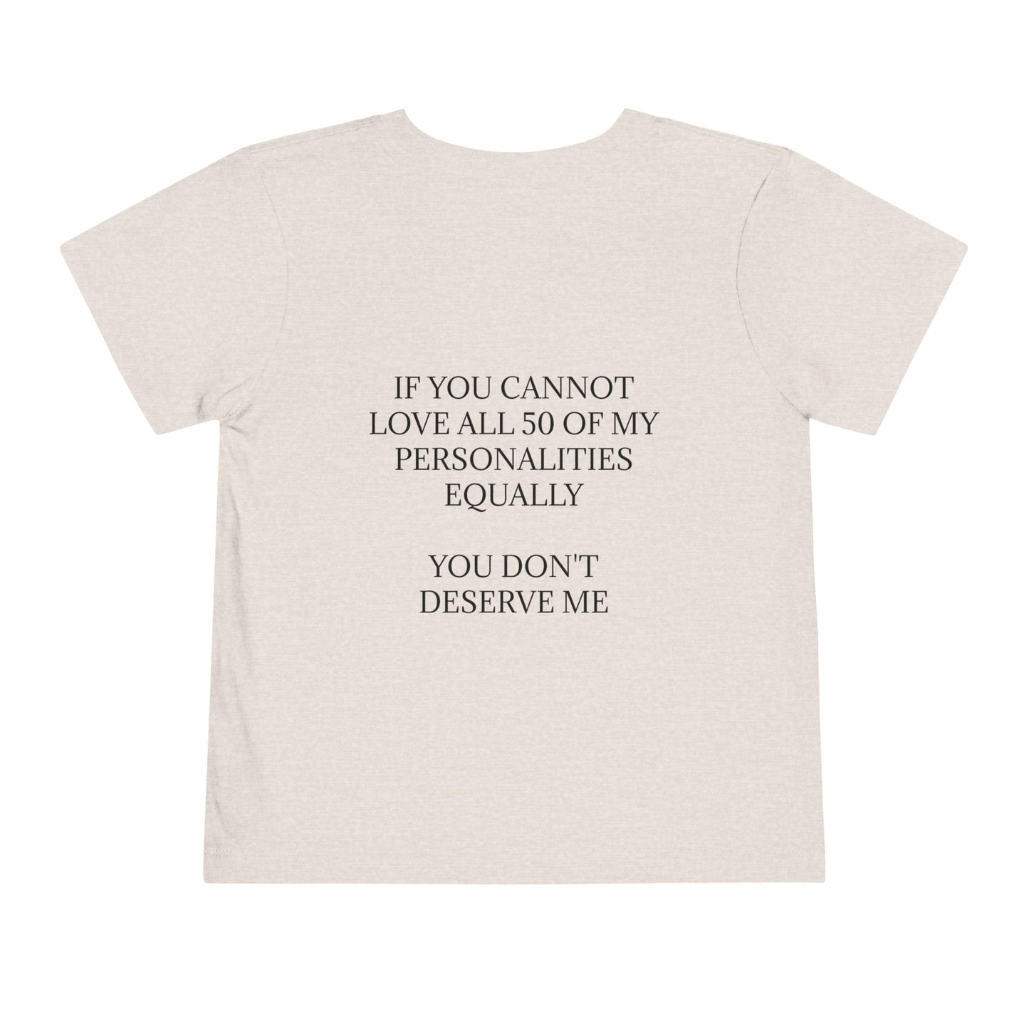 50 Personalities Toddler Unisex Short Sleeve Crewneck Tee