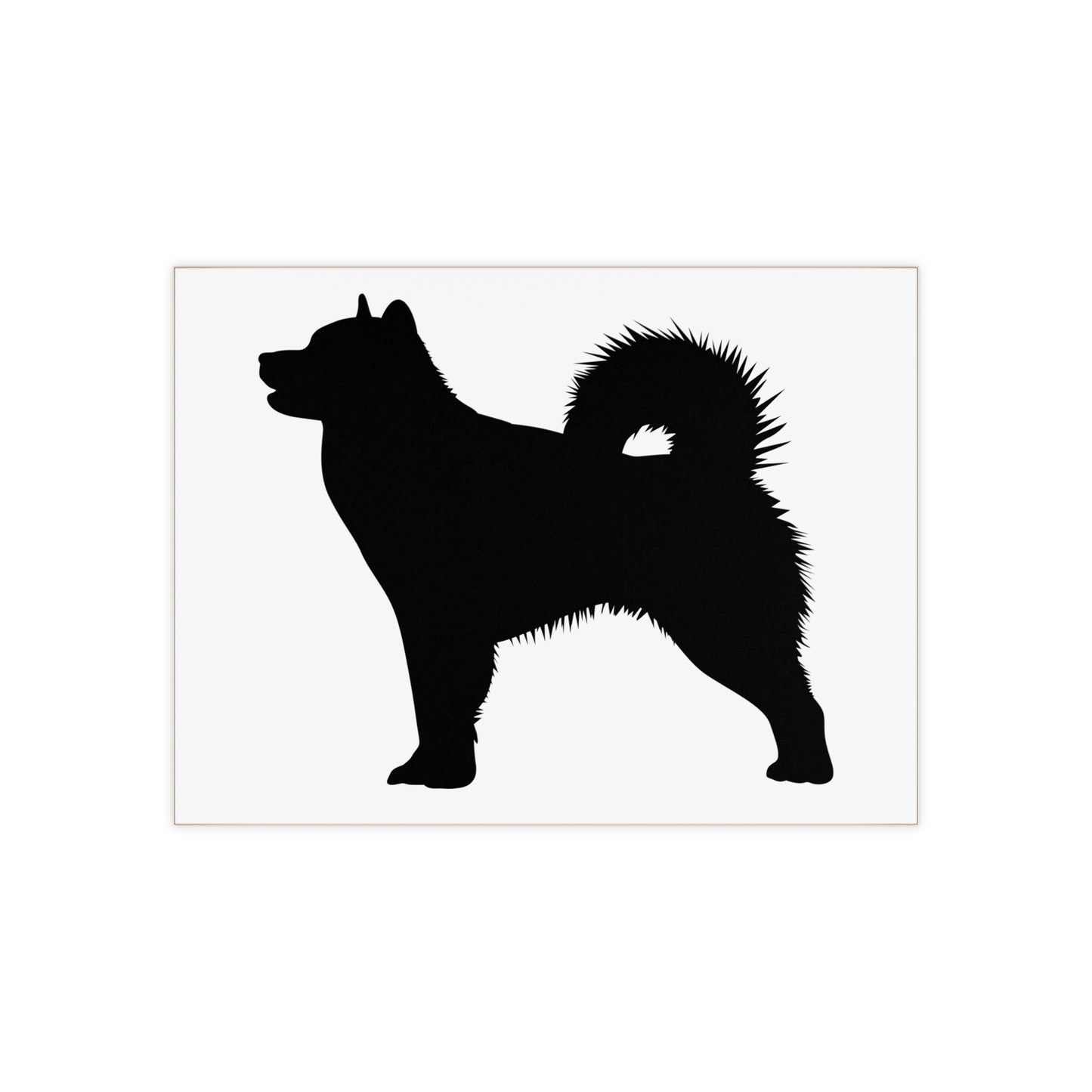 Malamute Silhouette Ceramic Photo Tile
