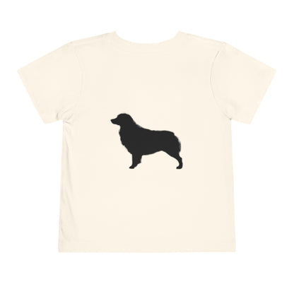 Aussie Silhouette Toddler Unisex Short Sleeve Crewneck Tee