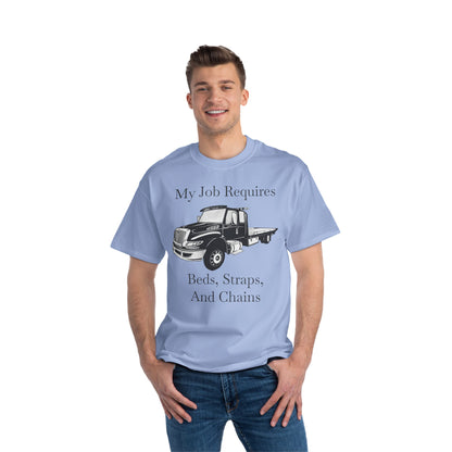 Beds, Straps, And Chains Men's Short-Sleeve Crewneck Tee