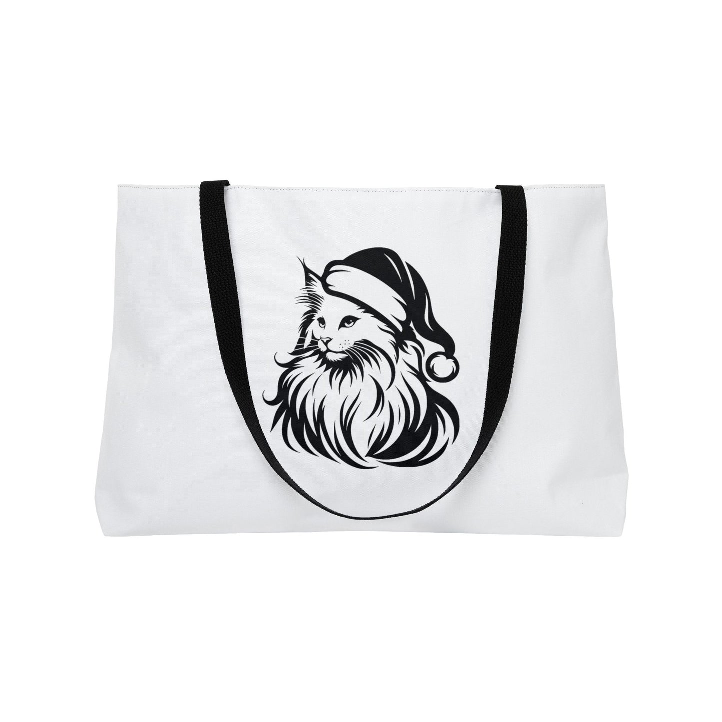 Santa Paws Cat Weekender Tote Bag