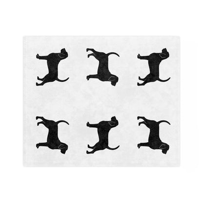 Bloodhound Silhouette Velveteen Microfiber Blanket
