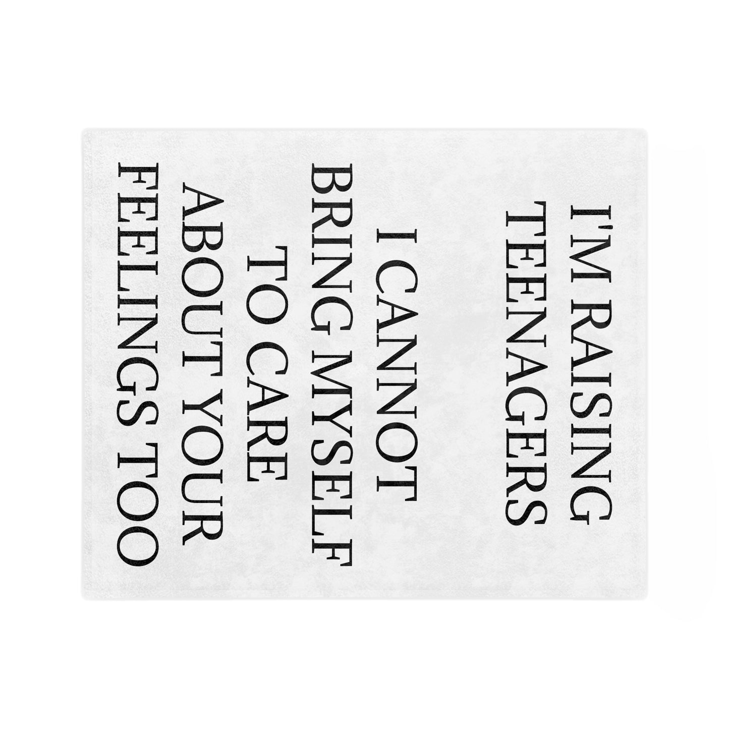 Raising Teenagers Velveteen Microfiber Blanket