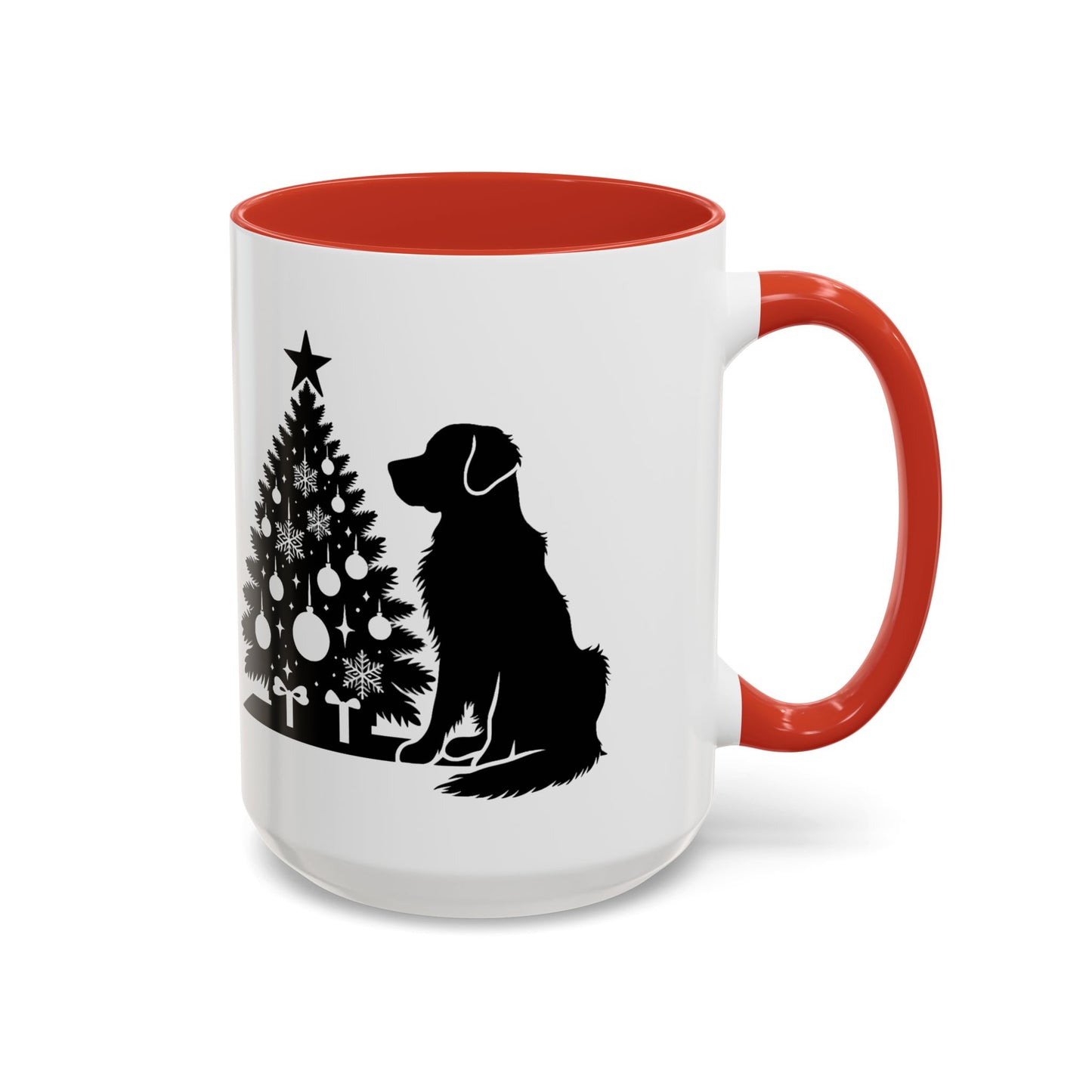 Golden Christmas Tree 2-Tone Coffee Mug