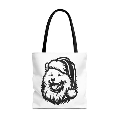 Santa Paws Samoyed Tote Bag