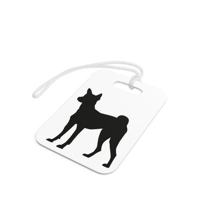 Basenji Silhouette Luggage Tag