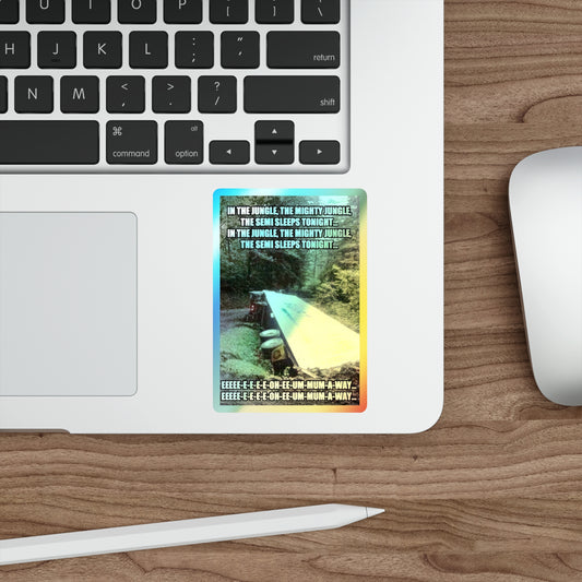 Semi Sleeps Holographic Sticker