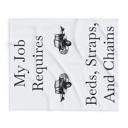 Beds, Straps, And Chains Arctic Fleece Blanket