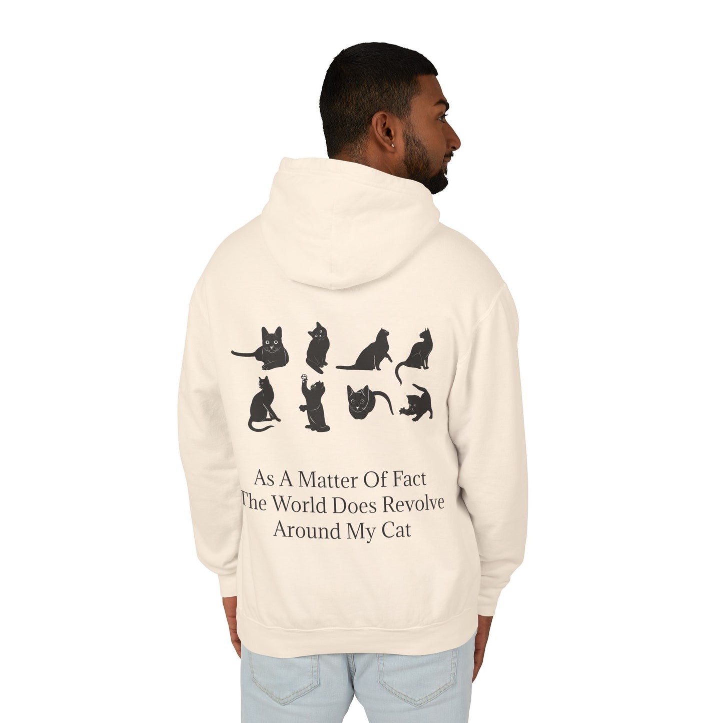 Matter Of Fact Cat Unisex Lightweight Hoodie