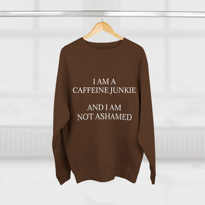 Caffeine Junkie Unisex Crewneck Sweatshirt