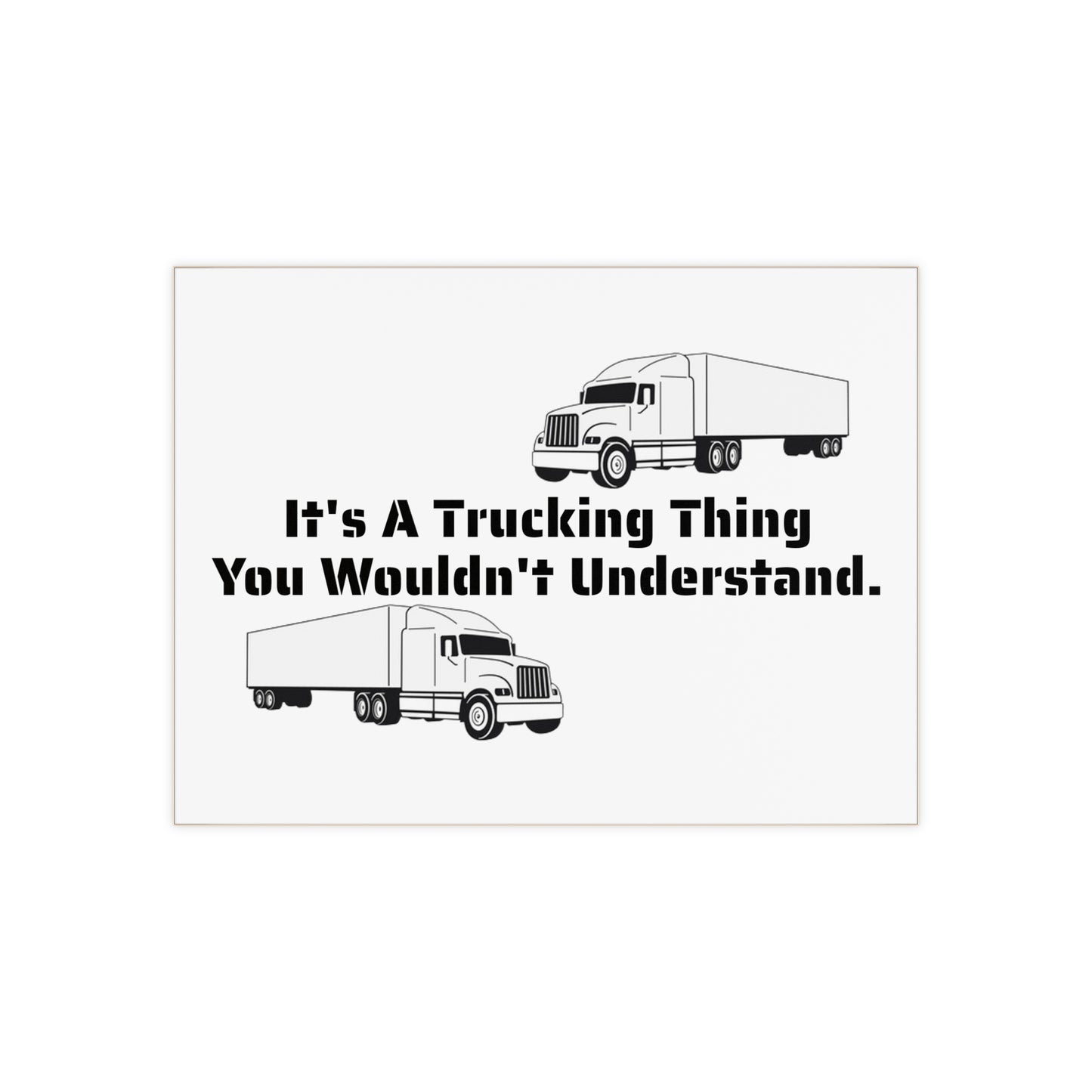 Trucking Thing Ceramic Photo Tile