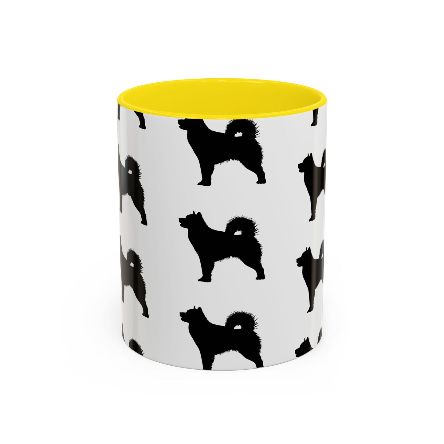 Malamute Silhouette 2-Tone Coffee Mug