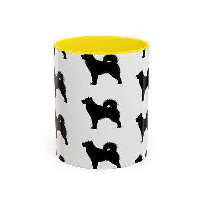 Malamute Silhouette 2-Tone Coffee Mug