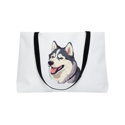 Malamute Head Weekender Tote Bag