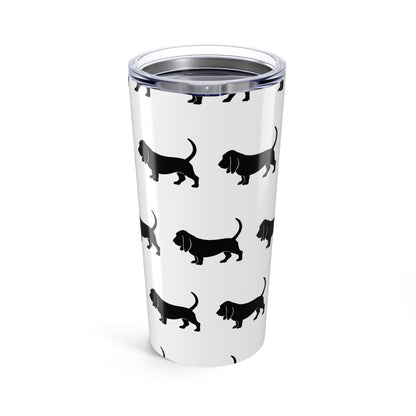 Basset Hound Silhouette Tumbler