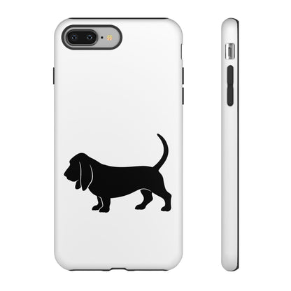 Basset Hound Silhouette iPhone Case