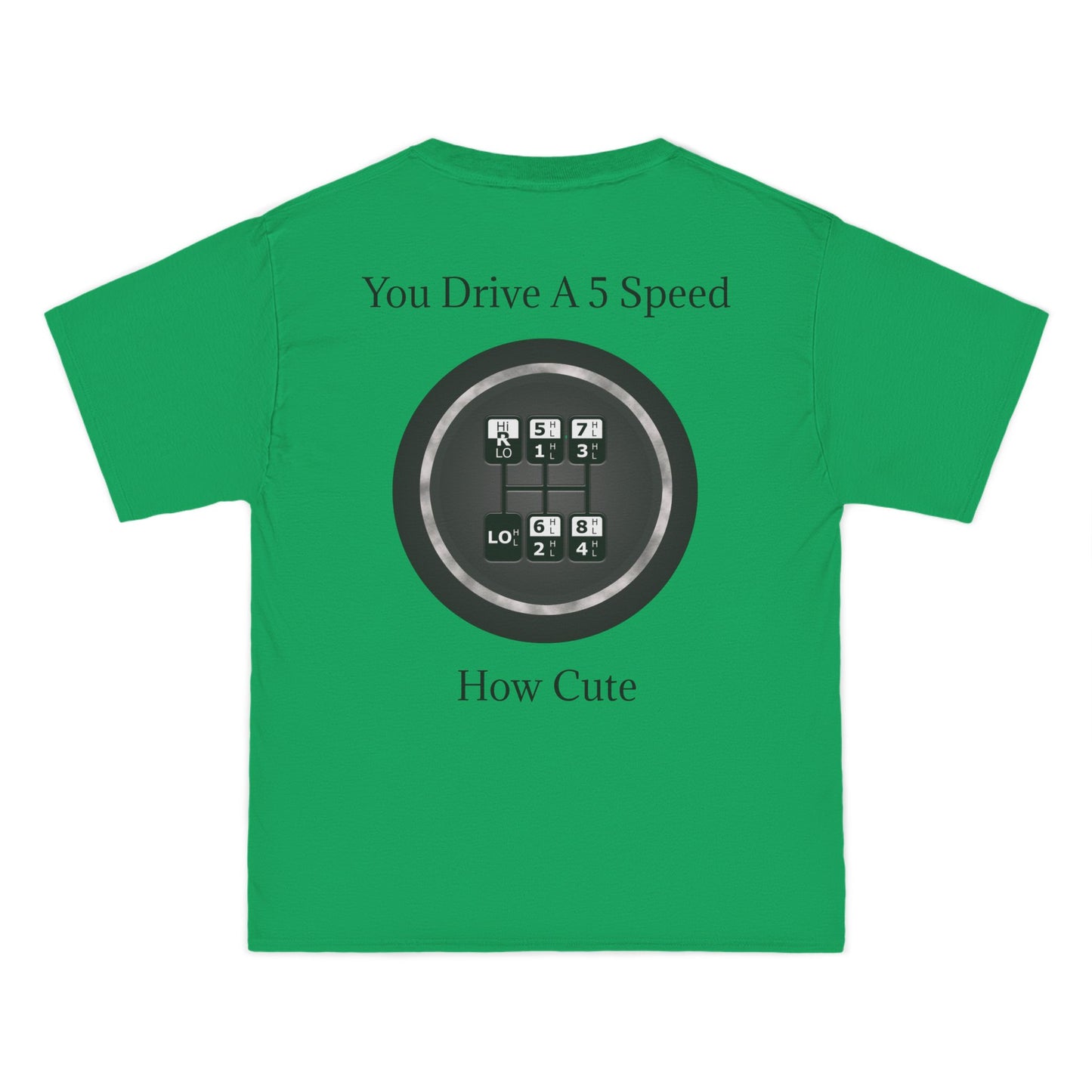 5 Speed How Cute Men's Short-Sleeve Crewneck Tee