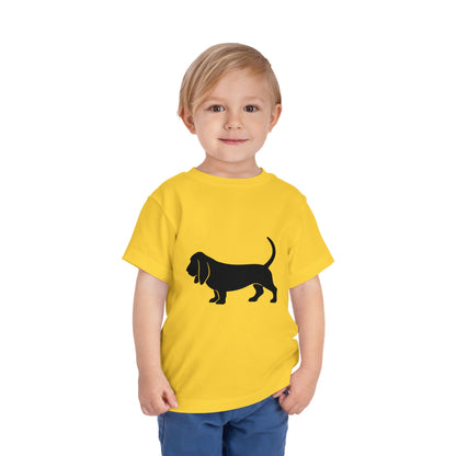 Basset Hound Toddler Unisex Short Sleeve Crewneck Tee