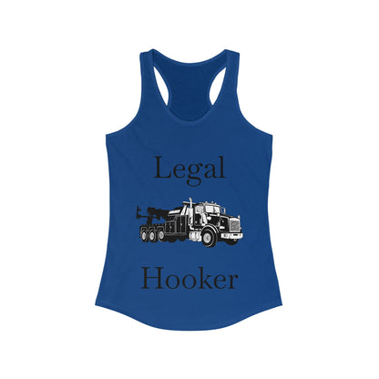 Legal H**ker Heavy Tow Truck Women's Racerback Tank