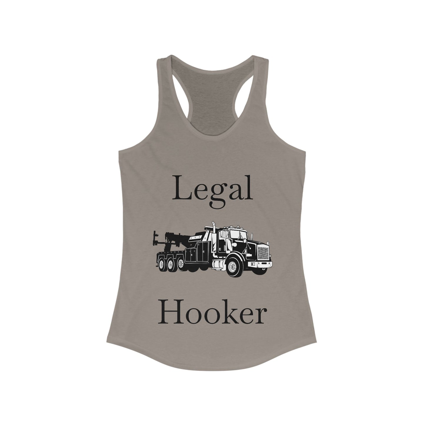 Legal H**ker Heavy Tow Truck Women's Racerback Tank