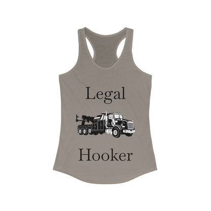 Legal H**ker Heavy Tow Truck Women's Racerback Tank