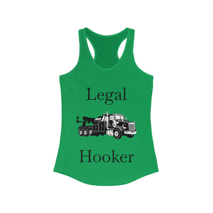 Legal H**ker Heavy Tow Truck Women's Racerback Tank