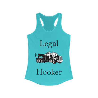 Legal H**ker Heavy Tow Truck Women's Racerback Tank