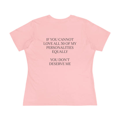 50 Personalities Women's Short Sleeve Crewneck Tee