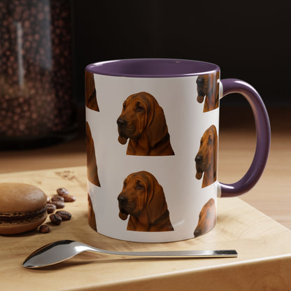 Bloodhound Head 2-Tone Coffee Mug