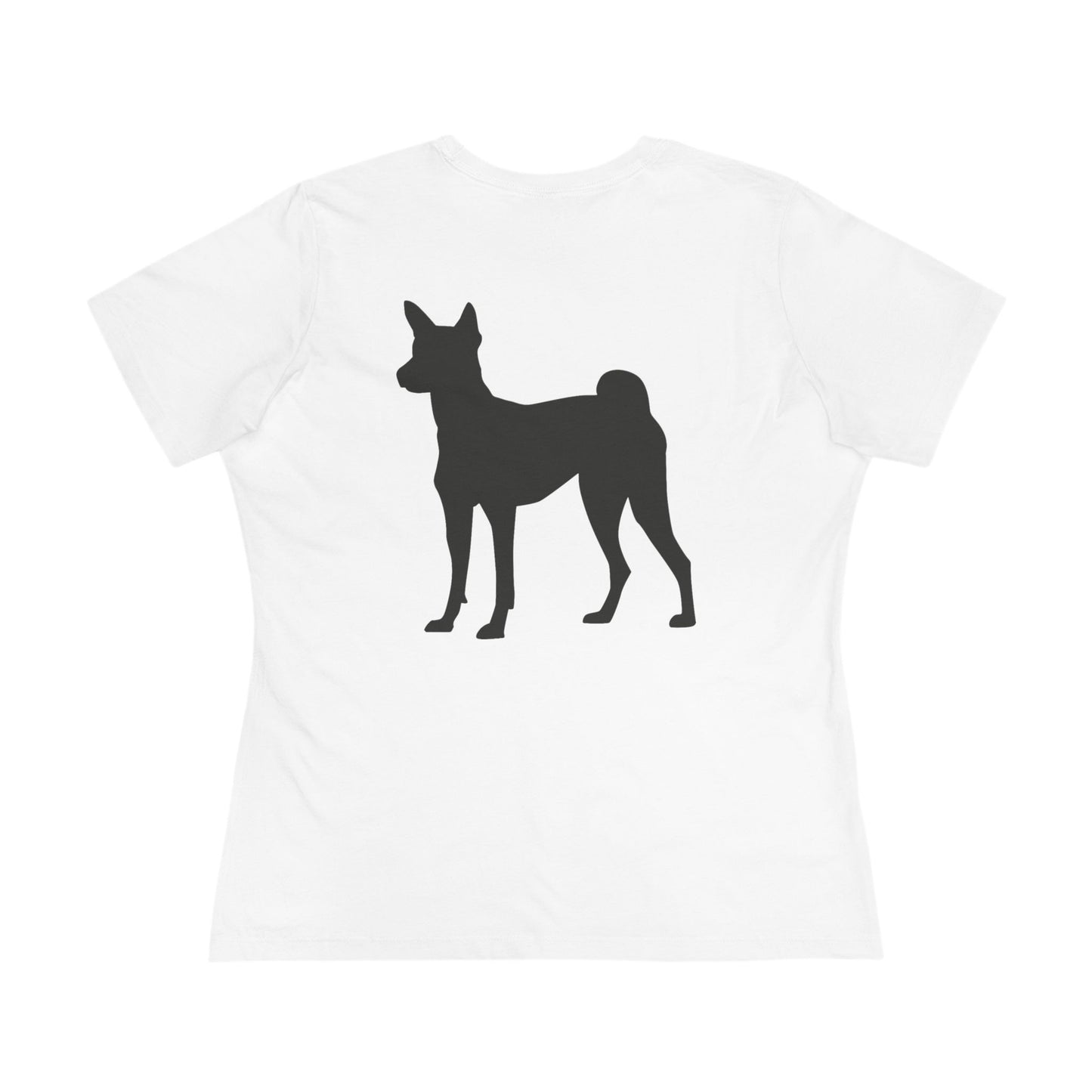 Basenji Silhouette Women's Short Sleeve Crewneck Tee