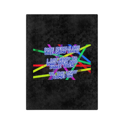 Glow Sticks Velveteen Microfiber Blanket