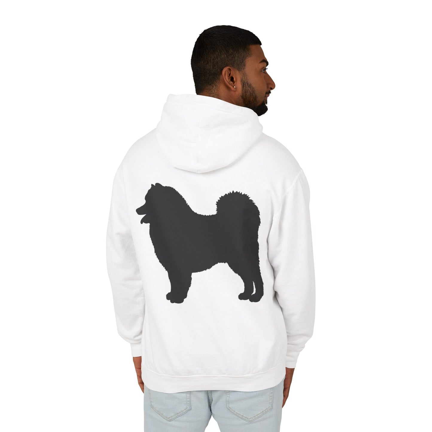 Samoyed Silhouette Unisex Lightweight Hoodie