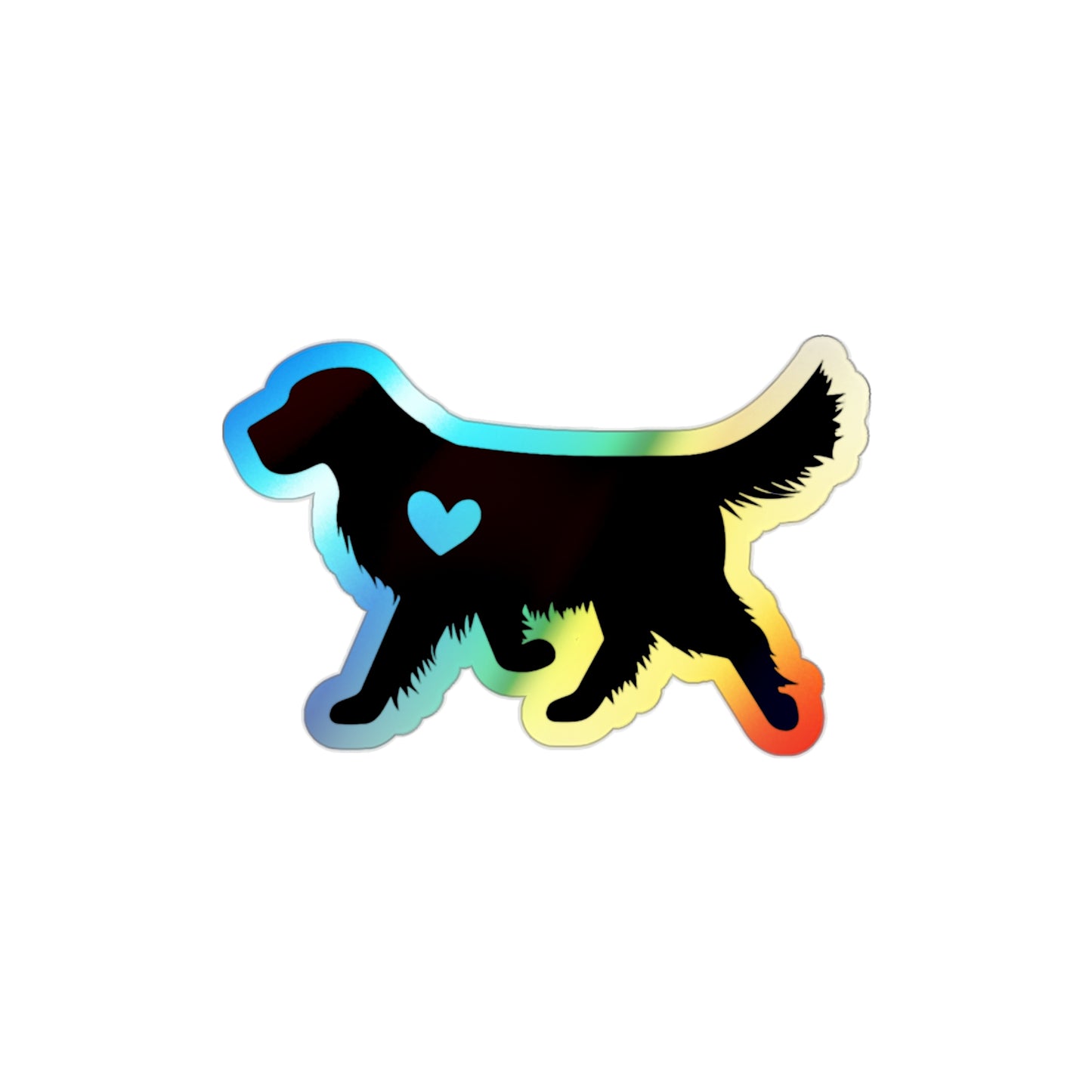 Heart Of Gold Holographic Sticker