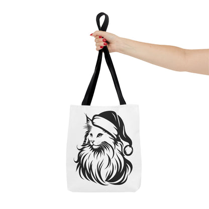 Santa Paws Cat Tote Bag