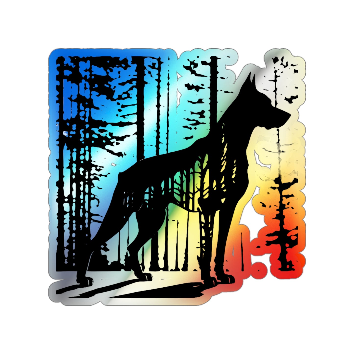 Guardian Of The Forest Holographic Sticker