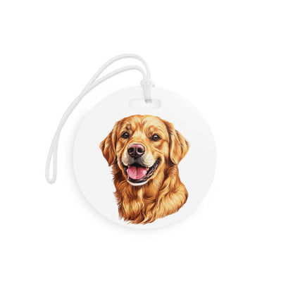 Golden Head Luggage Tag