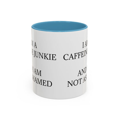 Caffeine Junkie 2-Tone Coffee Mug