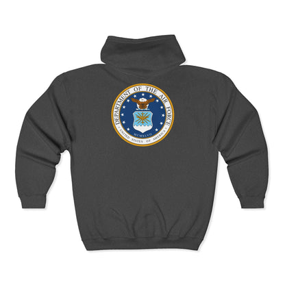 US Air Force Unisex Full Zip Hoodie