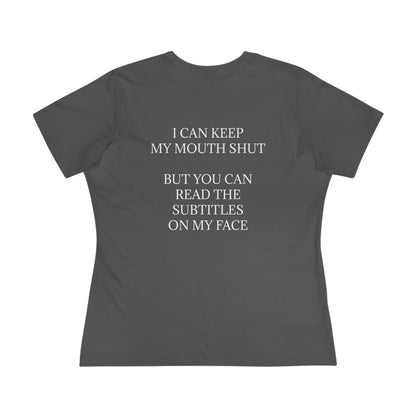 Subtitles Women's Short Sleeve Crewneck Tee